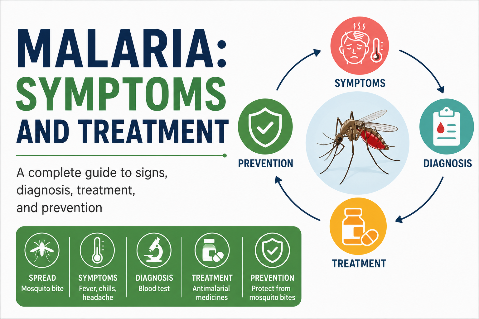 Malaria Symptoms and Treatment: Signs, Causes, Diagnosis, and Prevention
